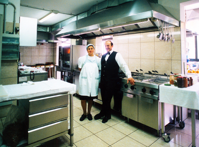 I signori Tagliazucchi del Bar Osteria Villabianca
